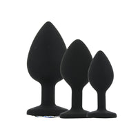 toosh-silicone-butt-plug-black-set-of-3-clear-stone