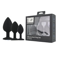 toosh-silicone-butt-plug-black-set-of-3-clear-stone